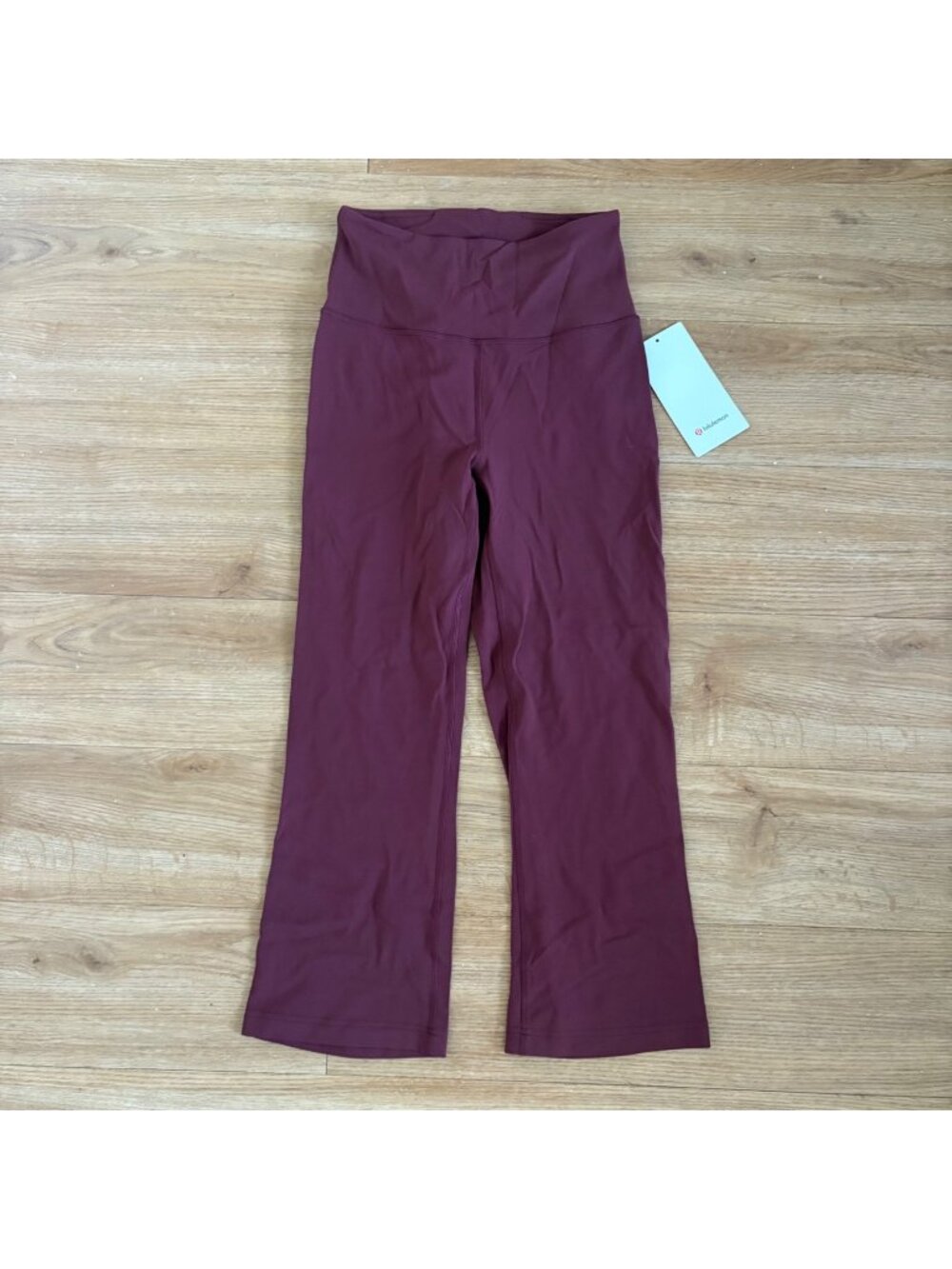 Lululemon Athletic Groove Super HR Crop Yoga Pants 23” Red Merlot NWT Size 6